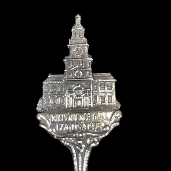 Bicentennial Commemorative Spoons Independence Hall Liberty Bell Statue Liberty - Picture 4 of 11